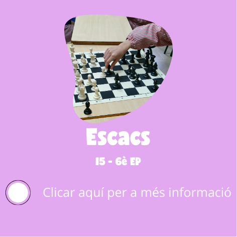 Informació extraescolar Escacs