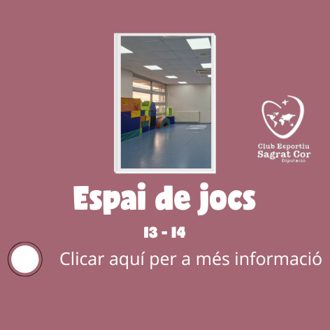Informació extraescolar espai de jocs