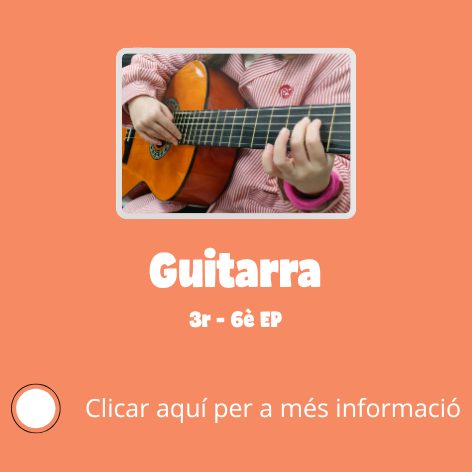Informació extraescolar de guitarra